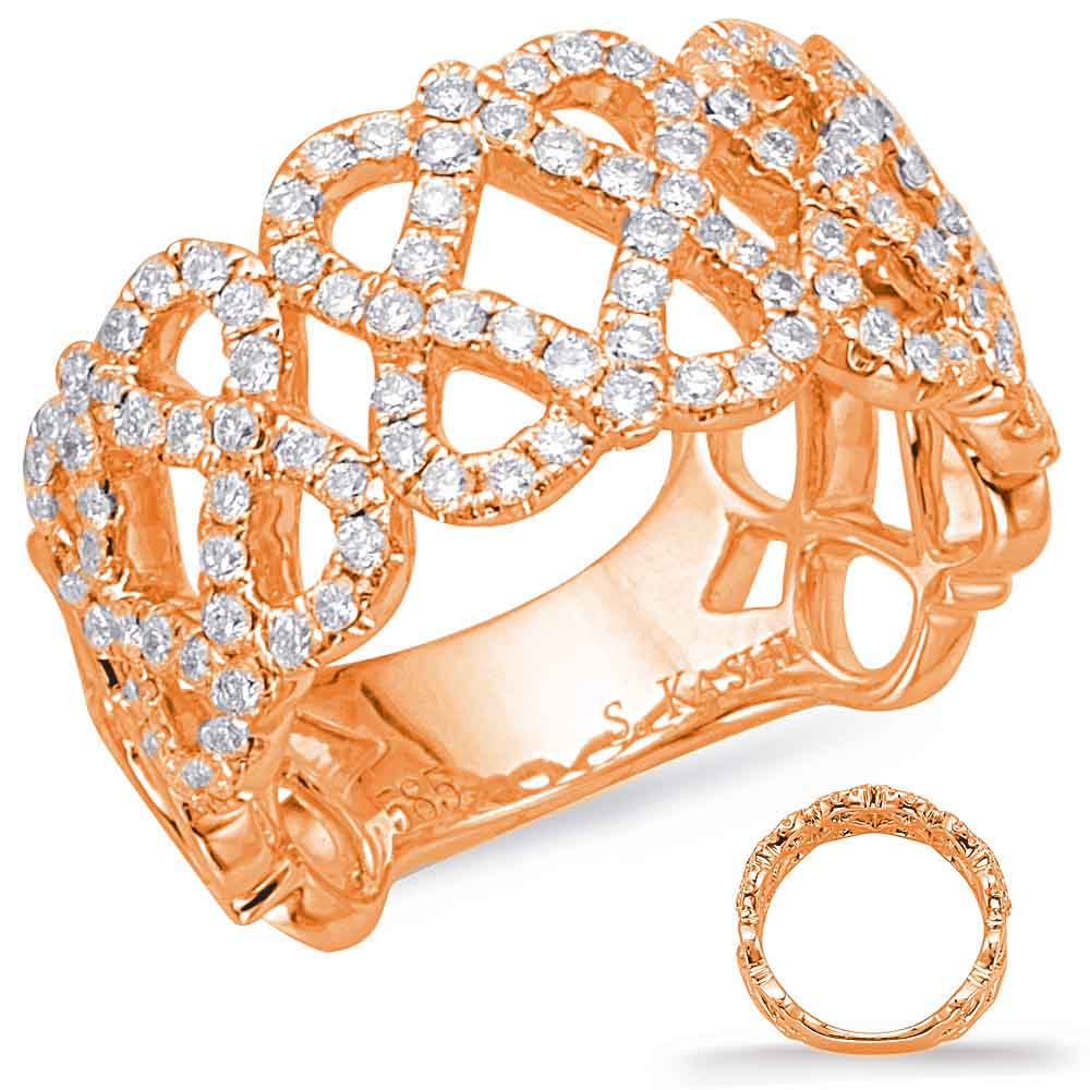 Rose Gold Diamond Fashion Ring