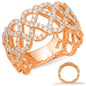 Rose Gold Diamond Fashion Ring