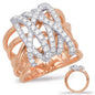 Rose & White Gold Diamond Fashion Ring