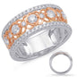 Rose & White Gold Diamond Fashion Ring