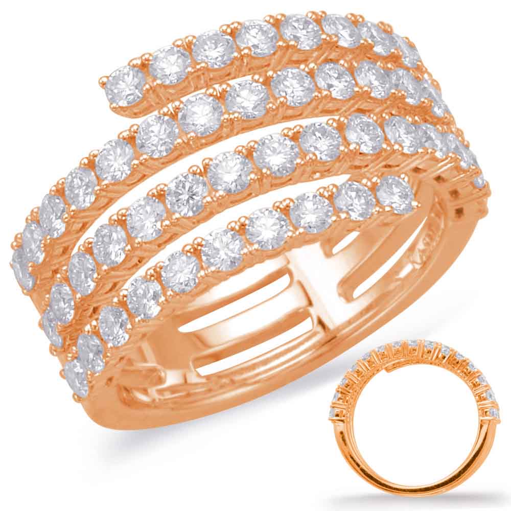 Rose Gold Diamond Fashion Ring