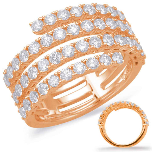 Rose Gold Diamond Fashion Ring
