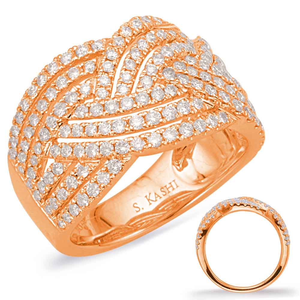 Rose Gold Diamond Fashion Ring