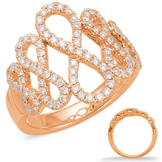 Rose Gold Diamond Fashion Ring
