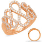 Rose Gold Diamond Fashion Ring