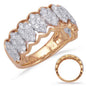 Rose & White Gold Diamond Fashion Ring