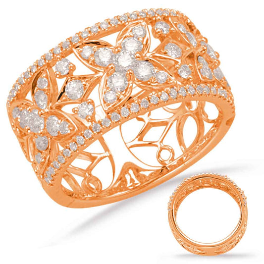 Rose Gold Diamond Fashion Ring