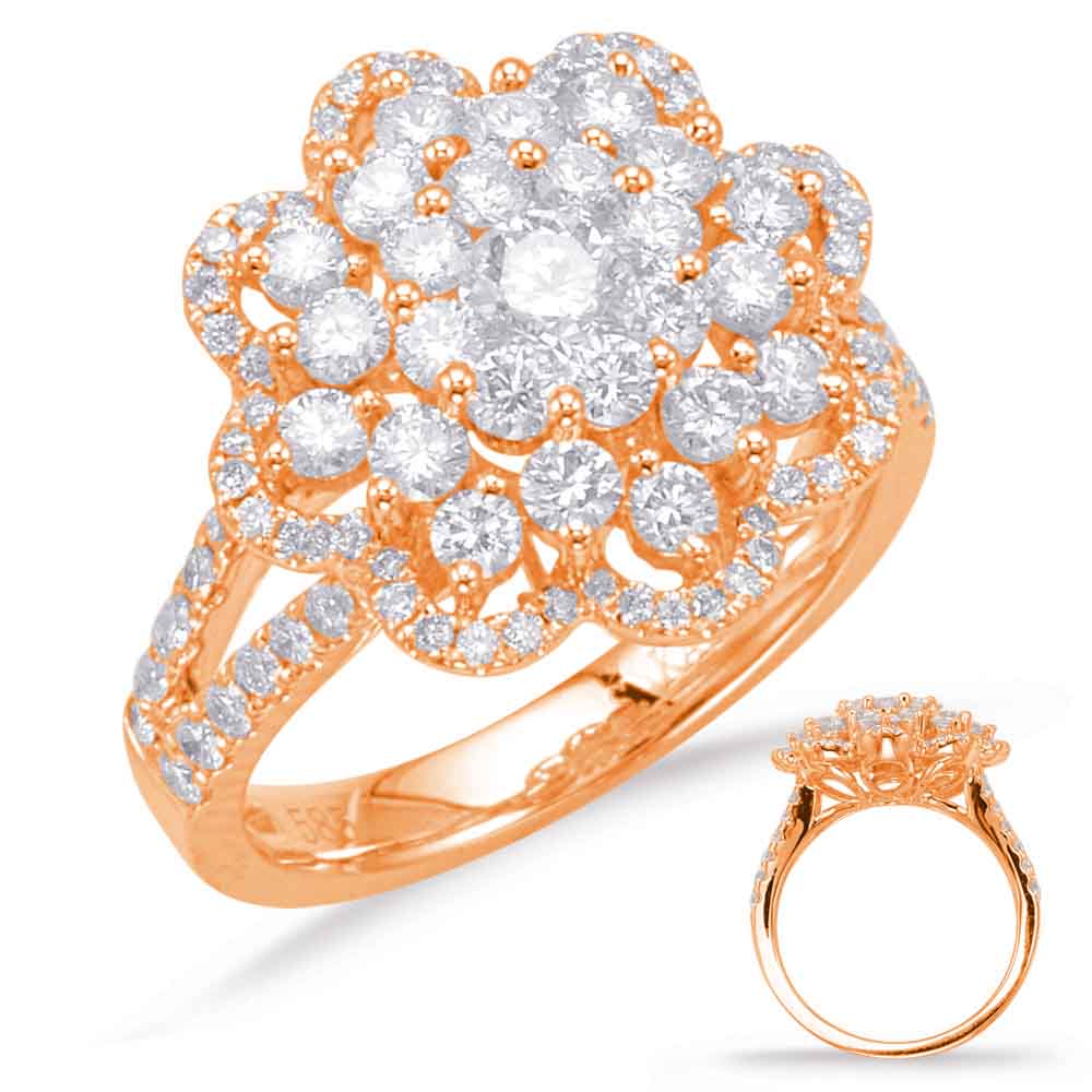 Rose Gold Diamond Fashion Ring