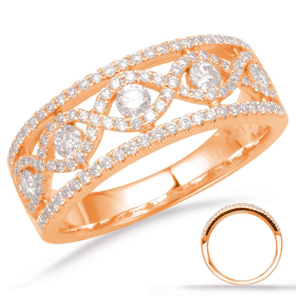 Rose Gold Diamond Fashion Ring