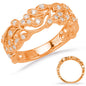Rose Gold Diamond Fashion Ring