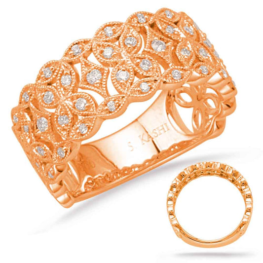 Rose Gold Diamond Fashion Ring