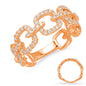 Rose Gold Diamond Fashion Ring
