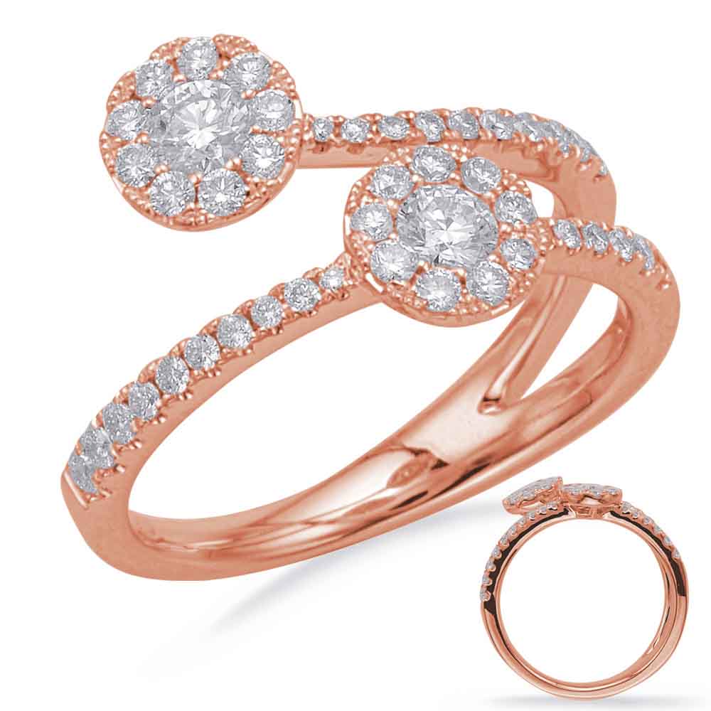 Rose Gold Diamond Fashion Ring