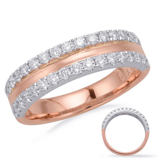 Rose & White Gold Diamond Fashion Ring