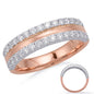 Rose & White Gold Diamond Fashion Ring