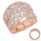 Rose Gold Diamond Fashion Ring