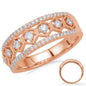 Rose Gold Diamond Fashion Ring