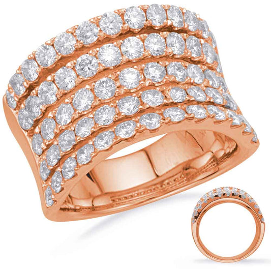 Rose Gold Diamond Fashion Ring