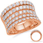 Rose Gold Diamond Fashion Ring