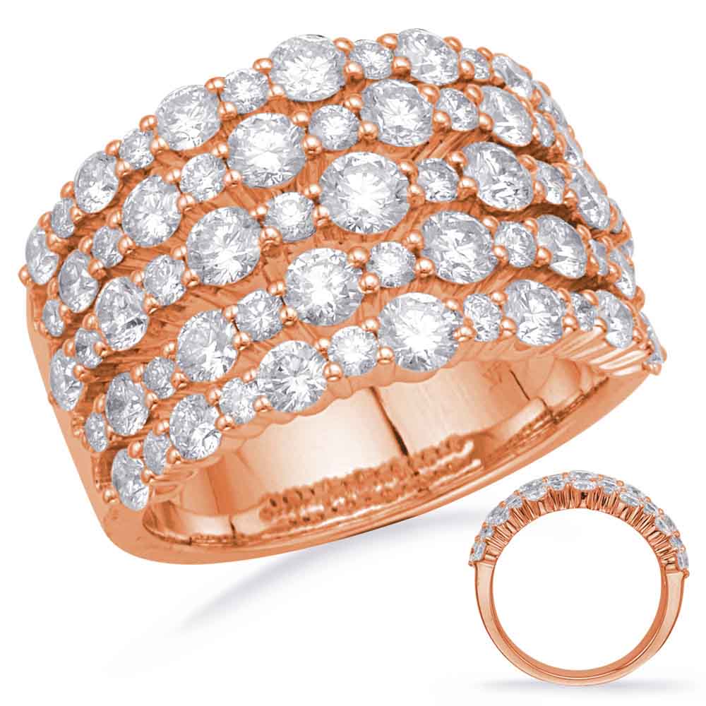 Rose Gold Diamond Fashion Ring