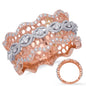 Rose & White Gold Diamond Fashion Ring