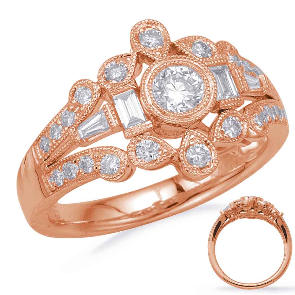 Rose Gold Diamond Fashion Ring