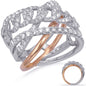 Rose & White Gold Diamond Fashion Ring