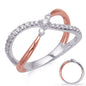 Rose & White Gold Diamond Fashion Ring