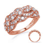 Rose Gold Diamond Fashion Ring