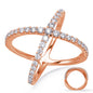 Rose Gold Diamond Fashion Ring