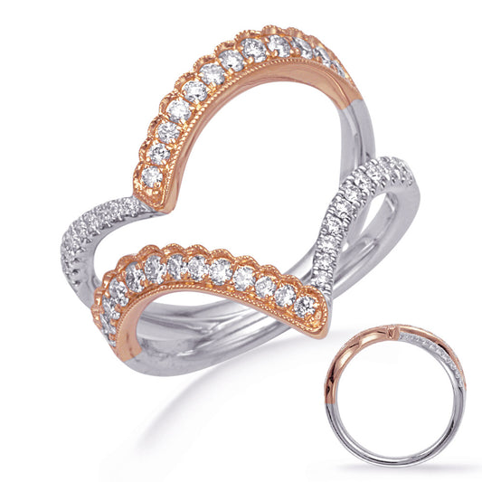 Rose & White Gold Diamond Fashion Ring