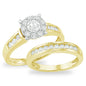 14KY 1.00CTW FLEUR BRIDAL SET