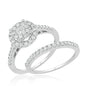 14KW 1.25CTW DIAMOND FLEUR BRIDAL SET