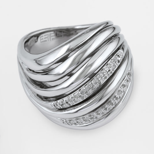 Effy 925 Sterling Silver Diamond Ring