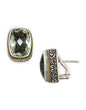 EFFY - 925 18K Yellow Gold/Silver Green Amethyst Earrings