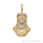 10KY+W 2.65CTW DIAMOND 3-D JESUS FACE CUBAN CROWN