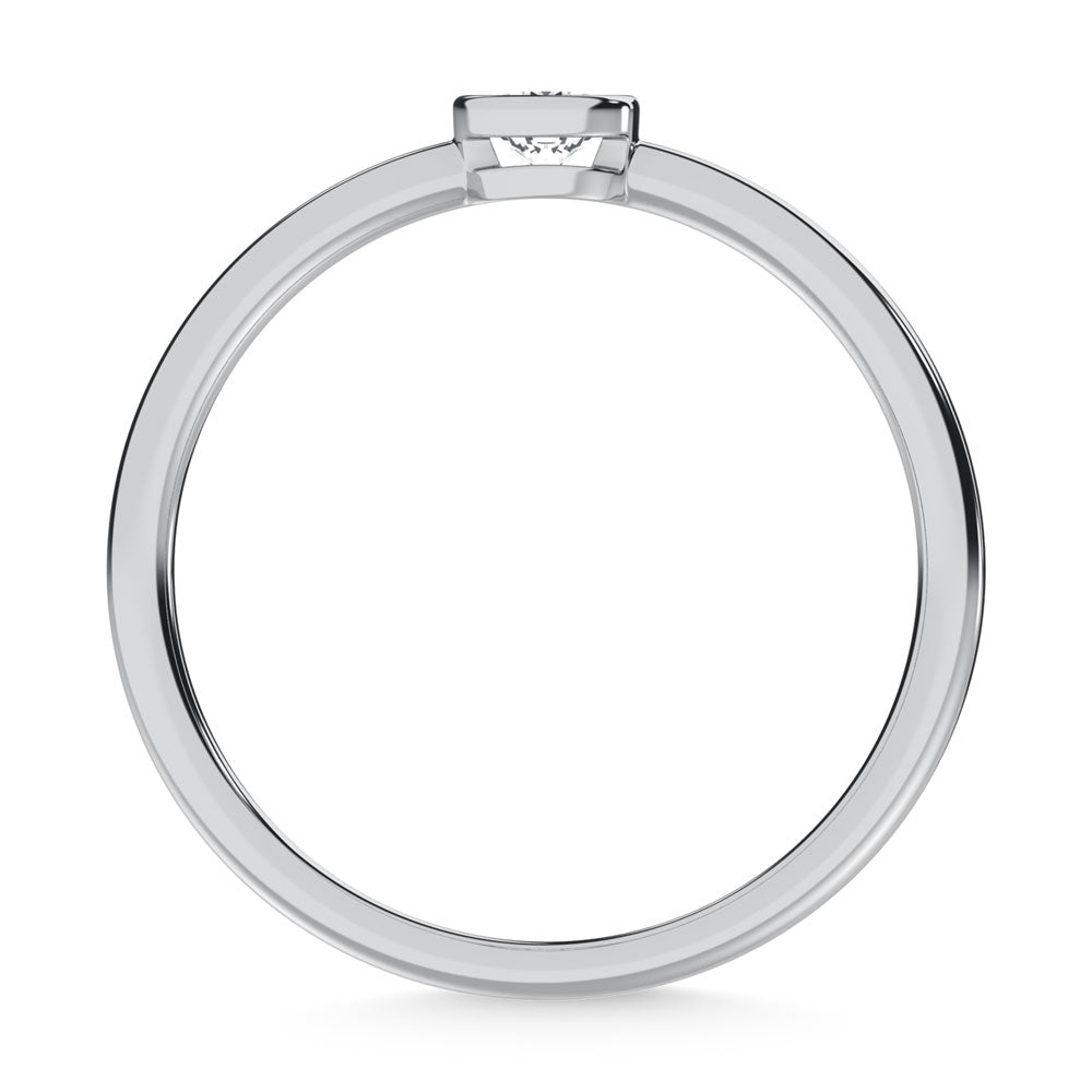 10K White Gold Lab Grown Diamond 1/6 Ct.Tw. Solitaire Ring
