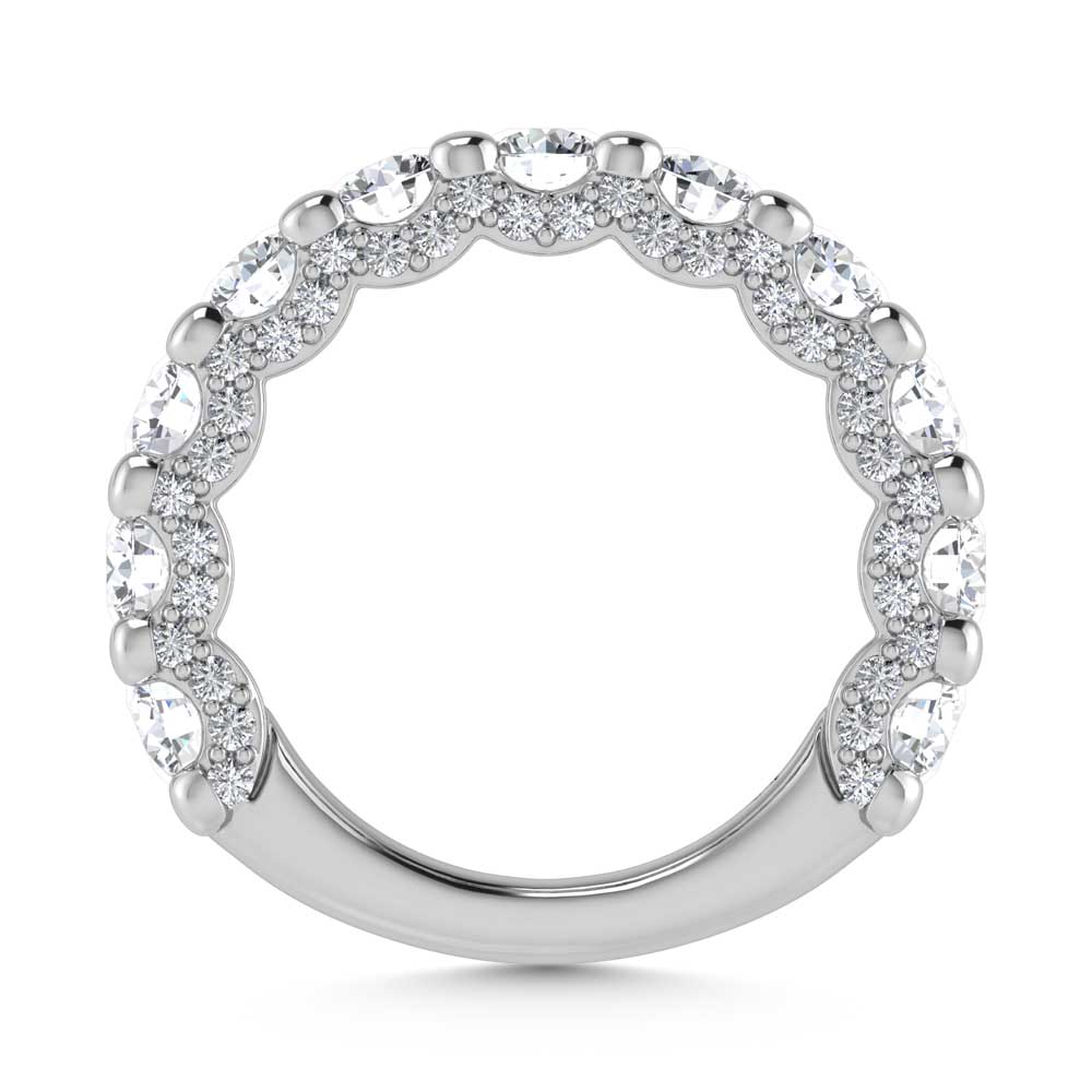 14K White Gold Lab Grown Diamond 2 5/8 Ct.Tw. Band