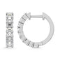 14K White Gold Lab Grown Diamond 1 1/2 Ct.Tw. Hoop Earrings