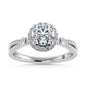 10K White Gold Lab Grown Diamond 1 1/4 Ct.Tw. Engagement Ring