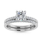 10K White Gold Lab Grown Diamond 1 1/4 Ct.Tw. Classic Bridal Ring
