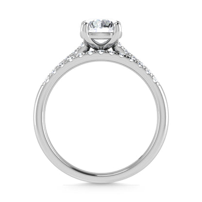 10K White Gold Lab Grown Diamond 1 1/4 Ct.Tw. Classic Bridal Ring