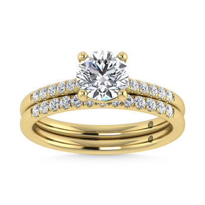 10K Yellow Gold Lab Grown Diamond 1 1/4 Ct.Tw. Classic Bridal Ring