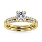 10K Yellow Gold Lab Grown Diamond 1 1/4 Ct.Tw. Classic Bridal Ring