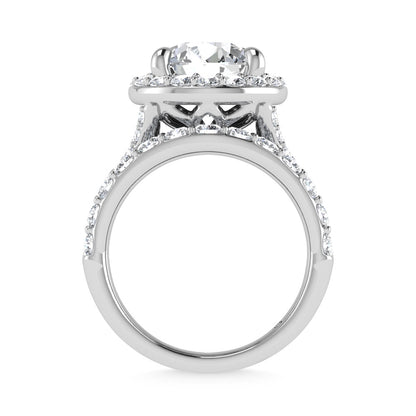 14K White Gold 4 7/8 Ct.Tw. Labgrown Diamond Bridal Ring (Center Round)