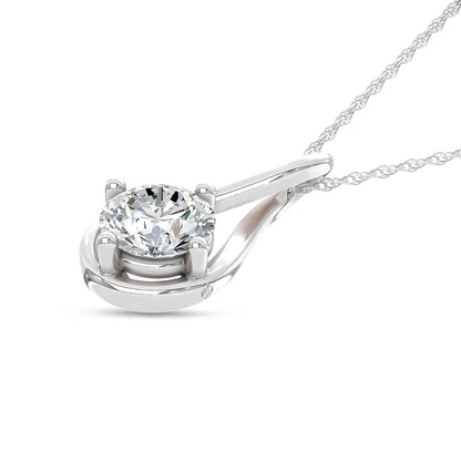 10K White Gold Lab Grown Diamond 1 Ct.Tw. Fashion Pendant