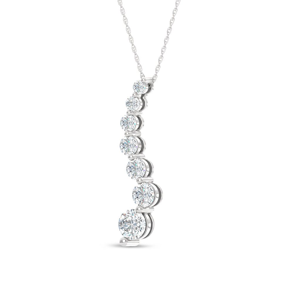 10K White Gold Lab Grown Diamond 1 Ct.Tw. Fashion Pendant