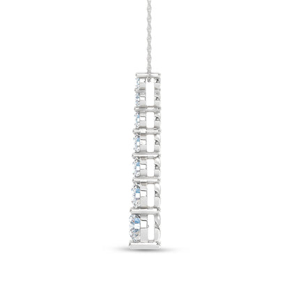 10K White Gold Lab Grown Diamond 1 Ct.Tw. Fashion Pendant