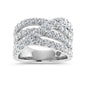 14K White Gold 2 1/2 Ct.Tw. Labgrown Diamond Fashion Band