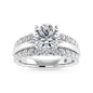 14K White Gold 3 Ct.Tw. Labgrown Diamond Round Shape Engagement Ring